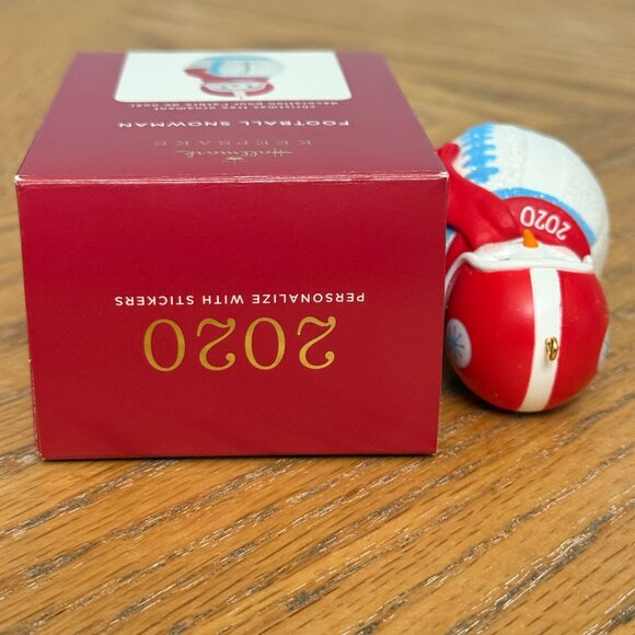 Hallmark Keepsake Ornament Football Snowman Personalize 2020 - Picture 9 of 9